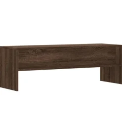 Tv Meubels-vidaXL - TV-meubel met 2 legplanken - Bruin eiken - Hout - 120x40x40 cm