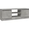 vidaXL - Tv-meubel met deur - Grijs - Bewerkt hout - 102 x 30 x 36 cm