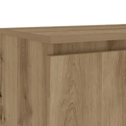 Tv Meubels-vidaXL - TV-meubel met LED en 2 deuren - Artisanaal eiken - 120x30x36 cm
