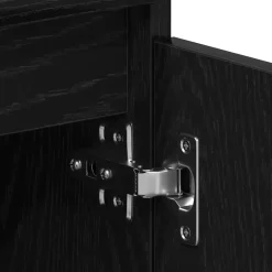 Tv Meubels-vidaXL - TV-meubel met legplank en 2 deuren - Zwart eiken - 102x30x36 cm