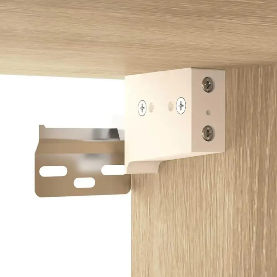 vidaXL - TV-meubels 2 st 4 deuren - Sonoma eikenk - Bewerkt hout - 80x30x30 cm