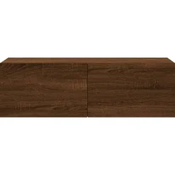 Tv Meubels-vidaXL - Tv-wandmeubel - Bruin eikenkleur - Bewerkt hout - 100 x 30 x 30 cm