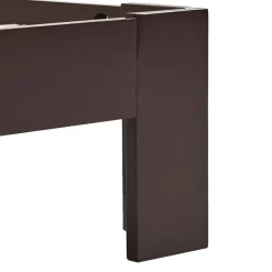 Twijfelaars-vidaXL - Tweepersoonbed - Donkerbruin - Massief grenenhout - 180x200 cm