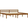 2-Persoons Bedden-vidaXL - Tweepersoonbed - Honingbruin - Massief grenenhout - 160x200 cm
