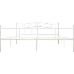 vidaXL - Tweepersoonbed - Wit - Metaal - 180 x 200 cm