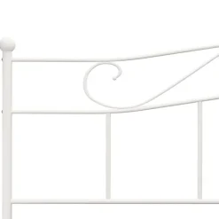 vidaXL - Tweepersoonbed - Wit - Metaal - 180 x 200 cm