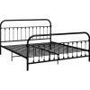 2-Persoons Bedden-vidaXL - Tweepersoonbed - Zwart - Metaal - 180x200 cm