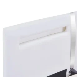 Twijfelaars-vidaXL - Tweepersoonbed met LED - Wit - Kunstleer - 180x200 cm