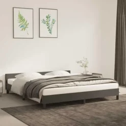 2-Persoons Bedden-vidaXL - Tweepersoonsbed - Donkergrijs - Fluweel - 160x200 cm
