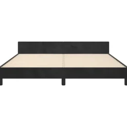 2-Persoons Bedden-vidaXL - Tweepersoonsbed frame zonder matras - Zwart - Fluweel - 180x200 cm