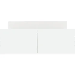 vidaXL - Tweepersoonsbed met hoofd- en voeteneinde - Wit - Hout - 120x200 cm