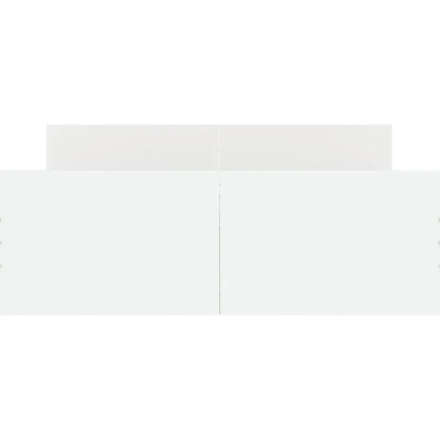 vidaXL - Tweepersoonsbed met hoofd- en voeteneinde - Wit - Hout - 120x200 cm