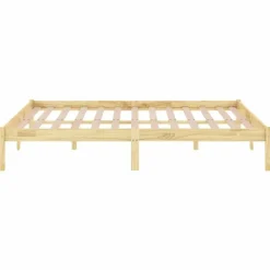 2-Persoons Bedden-vidaXL - Tweepersoonsbedden - Bruin - Grenenhout - 120 x 200 cm