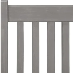 Tuinsets-vidaXL - verstelbaar Tuinset 4-zits grijs massief acaciahout - (150-200)x100 cm