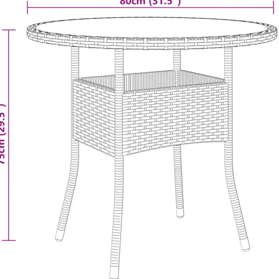 Tuinsets|Tuinsets-vidaXL - Verstelbaar Tuinset met zwart kussens - Poly rattan en bruin - 5 stuks
