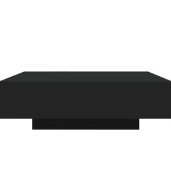 Salontafels-vidaXL - Vierkante salontafel met LED - Zwart - Bewerkt hout - 100x100x31 cm