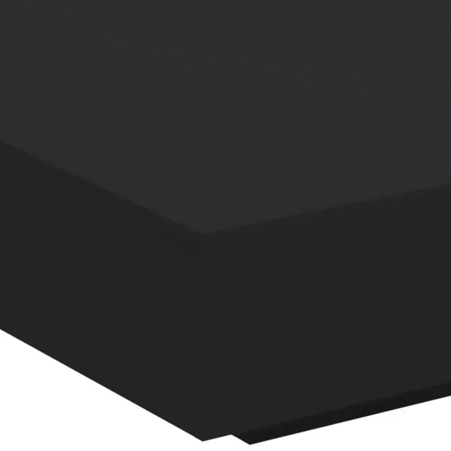Salontafels-vidaXL - Vierkante salontafel met LED - Zwart - Bewerkt hout - 100x100x31 cm