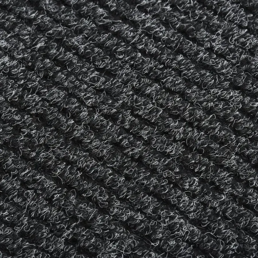 Deurmatten-vidaXL - Vloerkleed - Antraciet - Polypropyleen - 100 x 200 cm