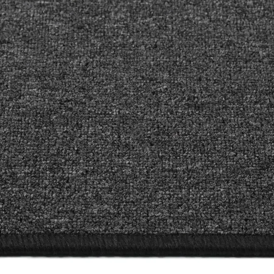 Tapijtlopers En Keukenlopers-vidaXL - Vloerkleed - Antraciet - Polypropyleen - 80 x 250 cm