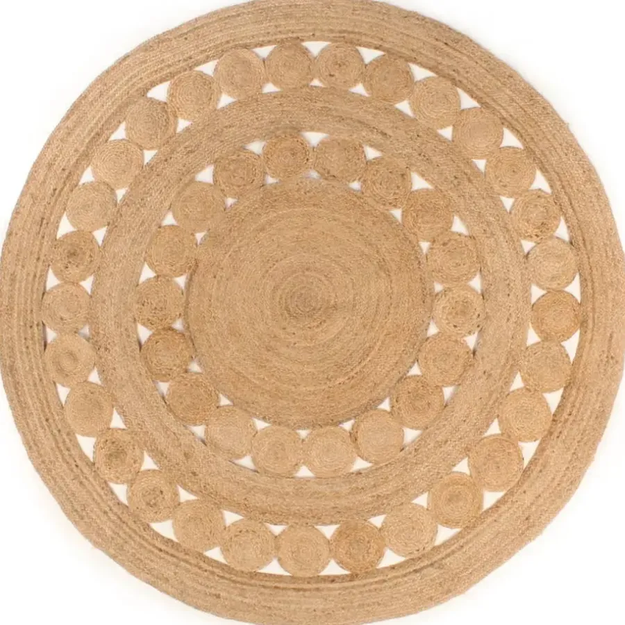 vidaXL - Vloerkleed - Beige - Jute - 240 cm
