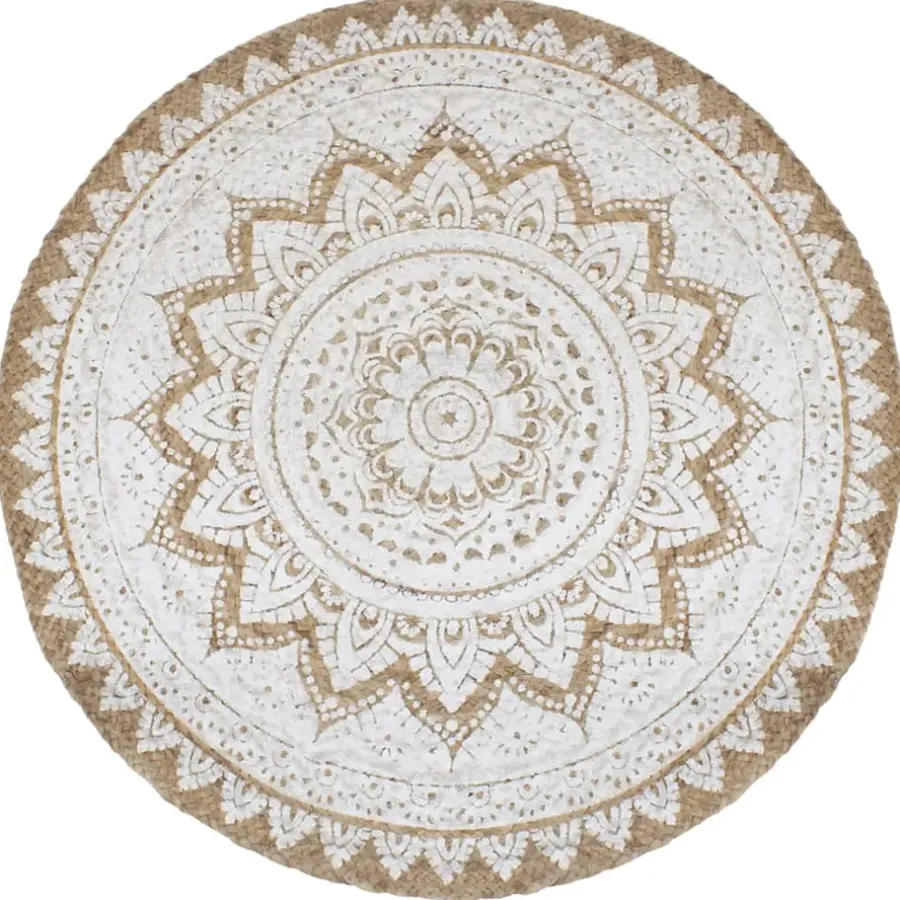 vidaXL - Vloerkleed - Beige - Jute - 210 cm