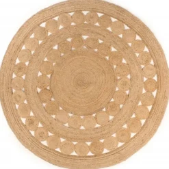 vidaXL - Vloerkleed - Beige - Jute - 180 cm