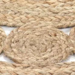 vidaXL - Vloerkleed - Beige - Jute - 180 cm