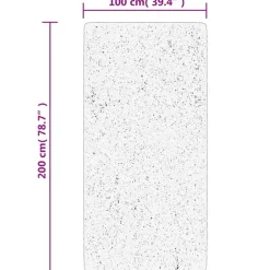 vidaXL - Vloerkleed - Blauw - 100 x 200 cm