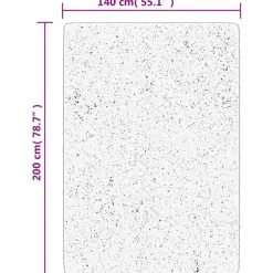 Hoogpolige Vloerkleden-vidaXL - Vloerkleed - Goud - 140 x 200 cm