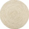 Jute Vloerkleden|Ronde Vloerkleden-vidaXL - Vloerkleed - Wit - Jute