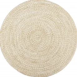 Jute Vloerkleden|Ronde Vloerkleden-vidaXL - Vloerkleed - Wit - Jute