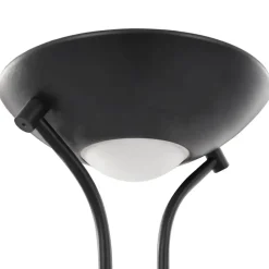 vidaXL - Vloerlamp - Zwart - Staal