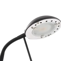 vidaXL - Vloerlamp - Zwart - Staal
