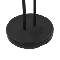 vidaXL - Vloerlamp - Zwart - Staal