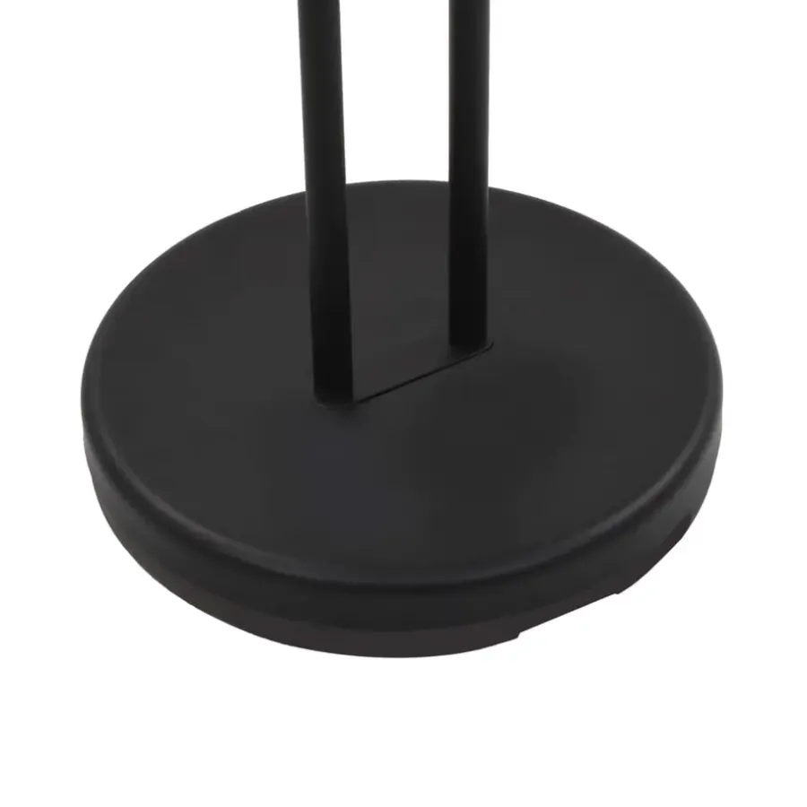 vidaXL - Vloerlamp - Zwart - Staal