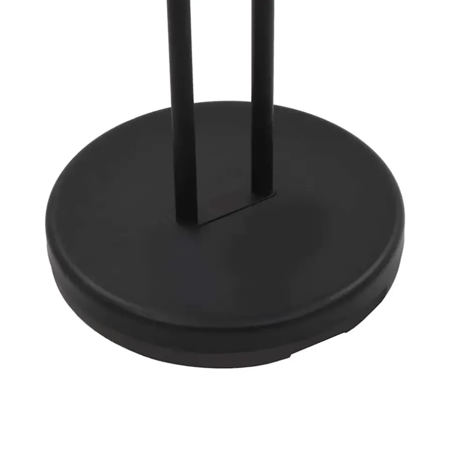 vidaXL - Vloerlamp - Zwart - Staal