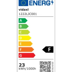 vidaXL - Vloerlamp - Zwart - Staal