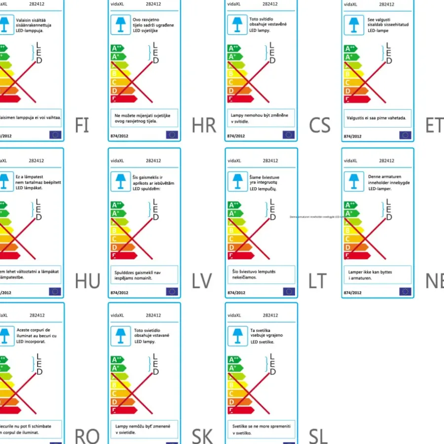 vidaXL - Vloerlamp - Zwart - Staal