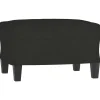 vidaXL - Voetenbank - Zwart - Stof - 60 x 50 x 41 cm