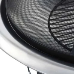 vidaXL - Vuurplaats - Zwart - Staal