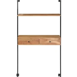 Wandrekken-vidaXL - Wandbureau - Bruin - Hout