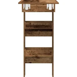 vidaXL - Wandgemonteerde bartafel - Oud hout - Bewerkt hout - 102x45 cm