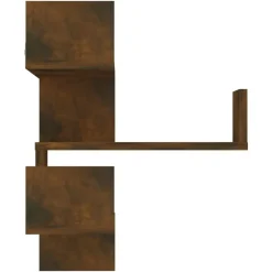 vidaXL - Wandhoekschap - Bruin - Bewerkt hout