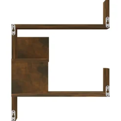 vidaXL - Wandhoekschap - Bruin - Bewerkt hout