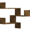 Wandplanken-vidaXL - Wandhoekschap - Bruin - Bewerkt hout - 2 stuks