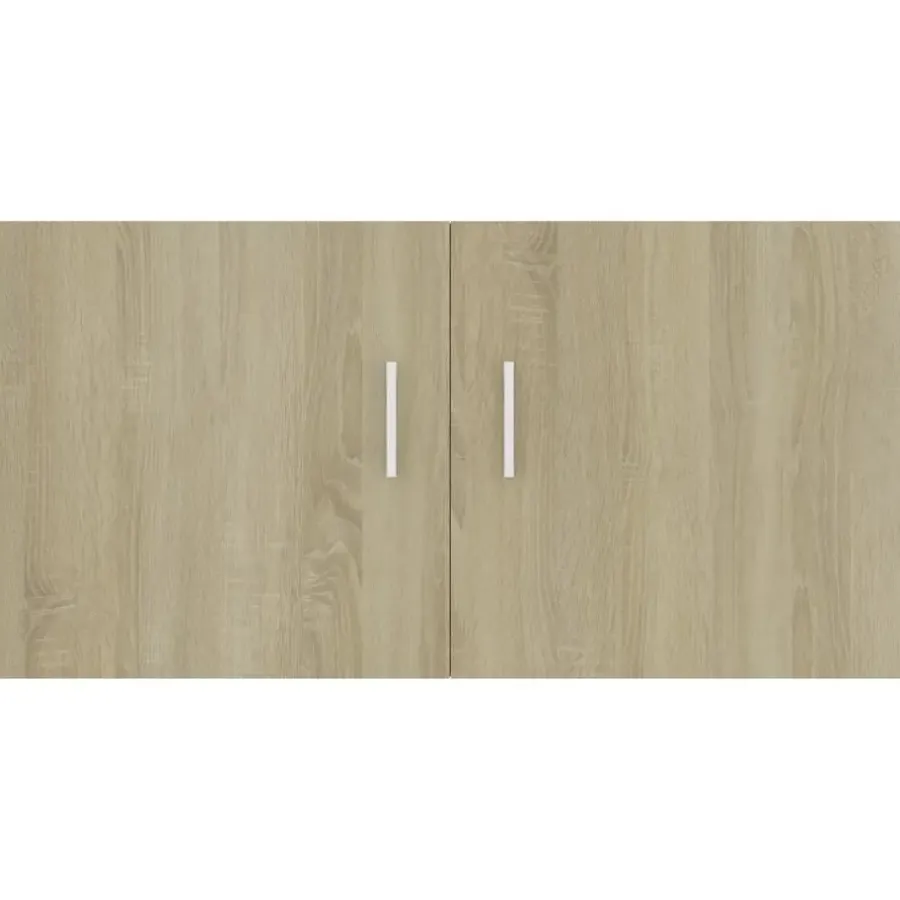 vidaXL - Wandkast - Bruin - Bewerkt hout