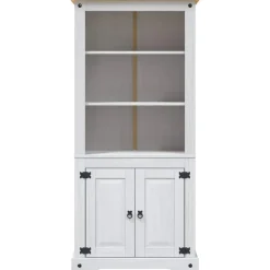 Wandkasten-vidaXL - Wandkast - Wit - Grenenhout