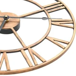 Klokken-vidaXL - Wandklok - Goud - Metaal - 40 cm
