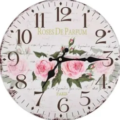 Klokken-vidaXL - Wandklok - Multikleur - MDF - 30 cm