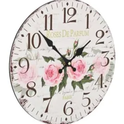 Klokken-vidaXL - Wandklok - Multikleur - MDF - 30 cm